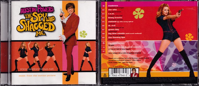 1999 The spy who shagged me original soundtrack - Cat. Nr. 9362 47348-2 - Germany (936247348-2.2 05-99 on back of CD)