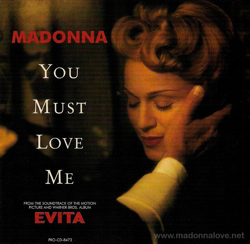 1996 You must love me Promo CD single (1-trk) - Cat.Nr. PRO-CD-8472 - USA