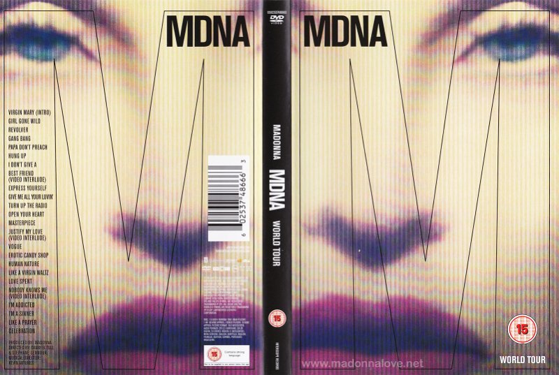 2013 MDNA Tour (single DVD) - Cat. Nr. 00602 5374 86663 - Germany