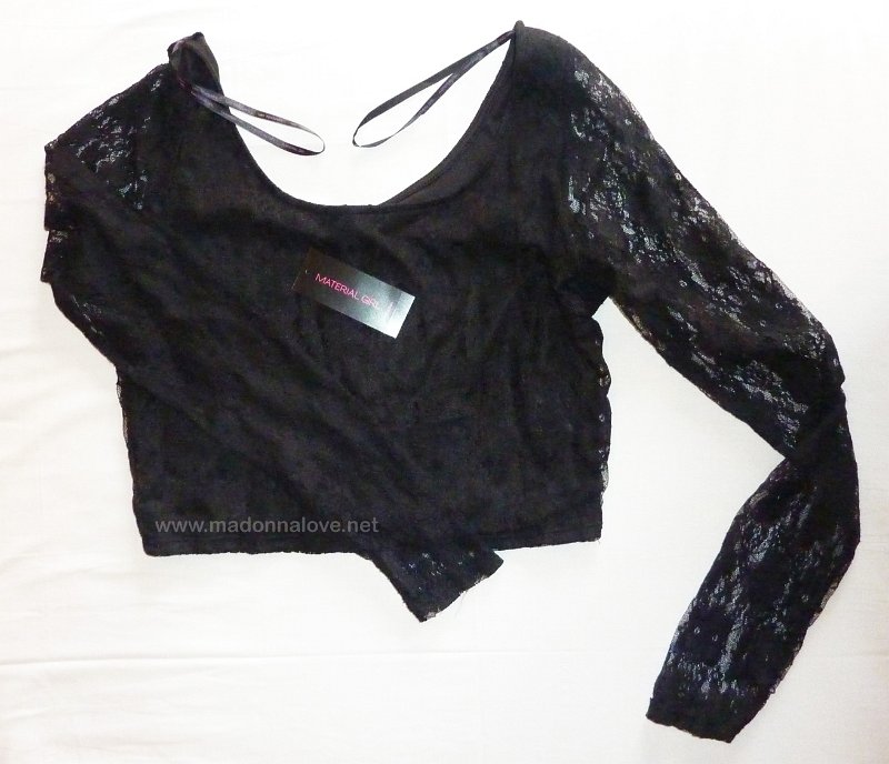 Material girl  - Caviar black (Black lace top long sleeves) - Product Nr. GT11835BLK