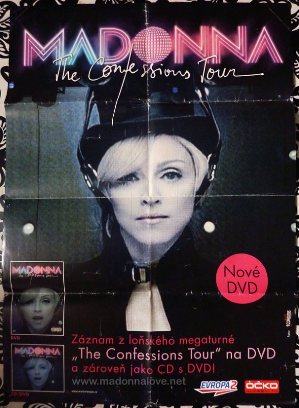 2006 Confessions tour DVD promotional poster Czech Republic