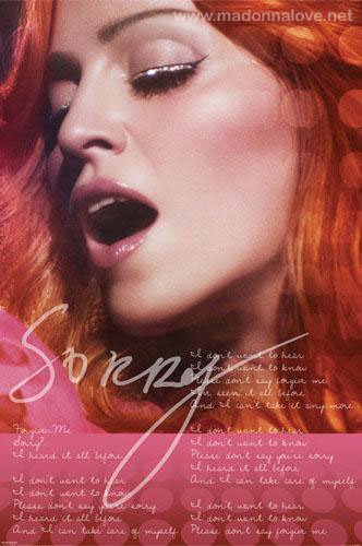 2006 Sorry official merchandise poster 2