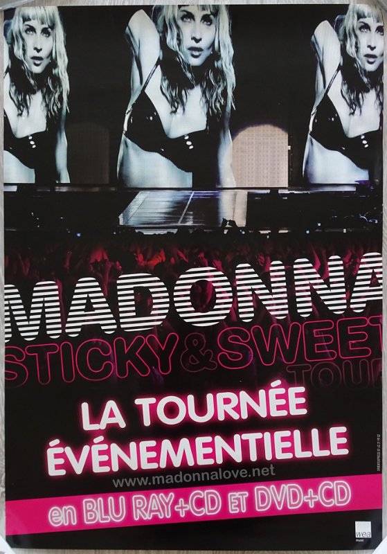 2010 Sticky & Sweet tour DVD promotional poster (France)