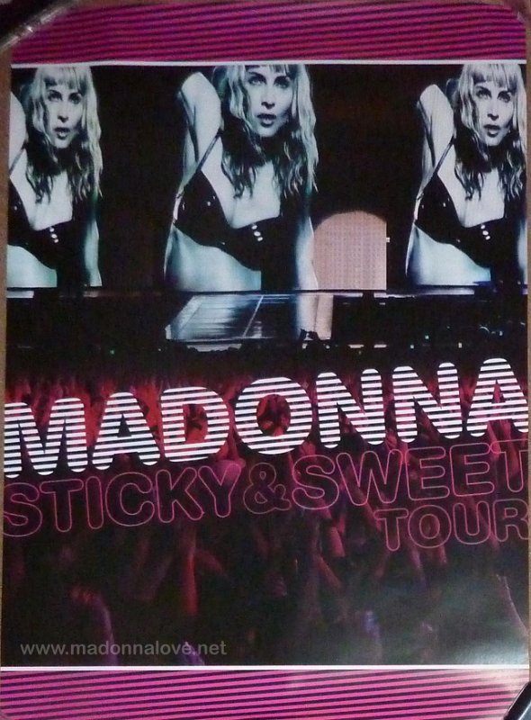 2010 Sticky & Sweet tour DVD promotional poster