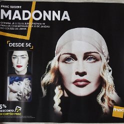 2020 Madame X promotional FNAC Portugal poster (MadameX tour advert)