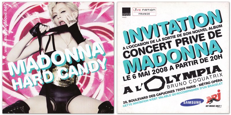 2008 - Hard Candy promotional cardbox flyer Olympia showcase