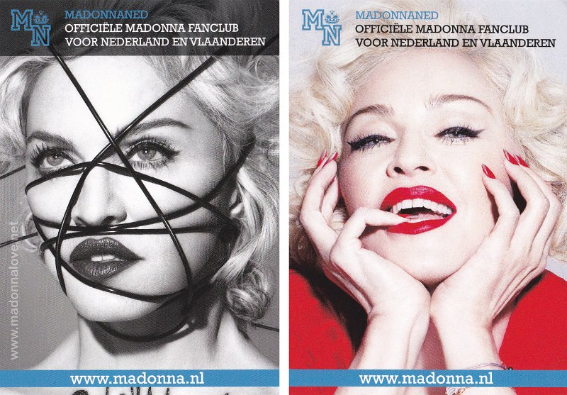 2015 - MadonnaNed postcards Rebel Heart releaseparty