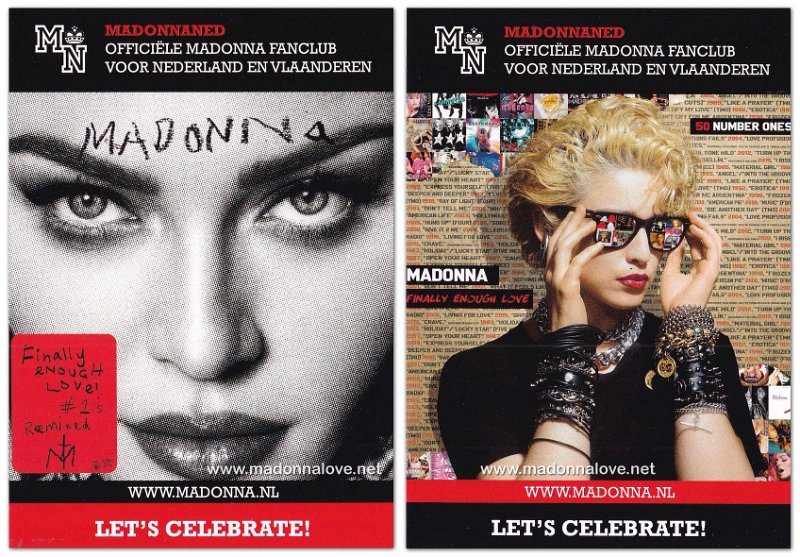 2022 - MadonnaNed postcards Finally enough love releaseparty