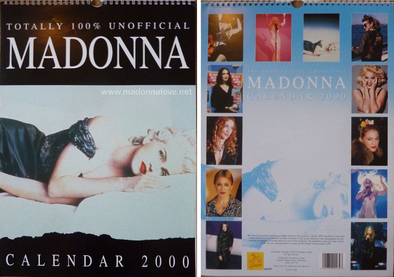 2000 100% unofficial Madonna calender 2000 - ISBN unknown