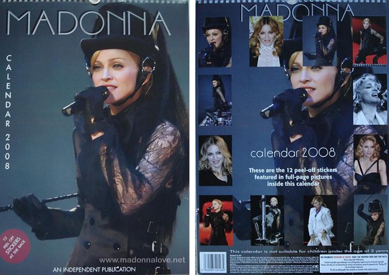 2008 Unofficial Madonna calendar 2008 - ISBN unknown