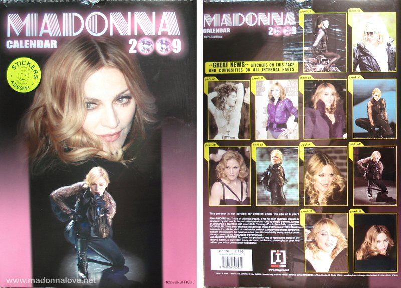 2009 Unofficial Madonna calendar 2009 (different edition) - ISBN unknown