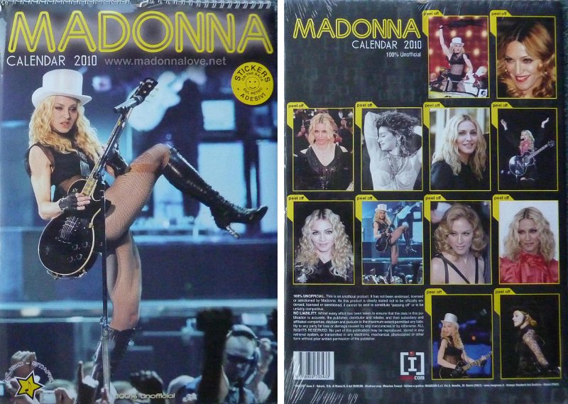 2010 Unofficial Madonna calendar 2010 - ISBN 9 788859 703433