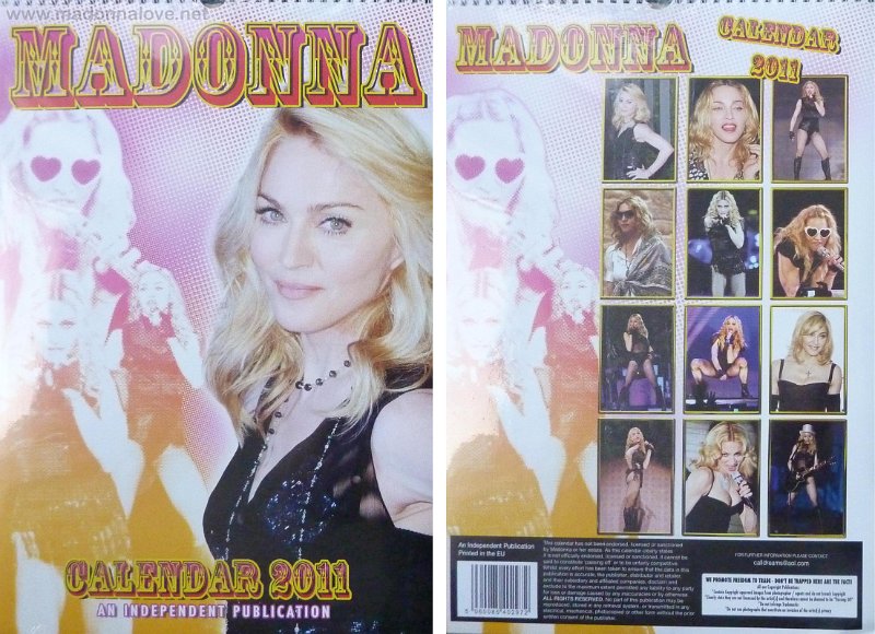 2011 Unofficial Madonna calendar 2011 - ISBN unknown
