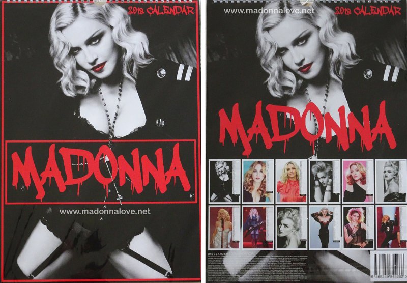 2018 Unofficial Madonna calendar 2018 - ISBN unknown