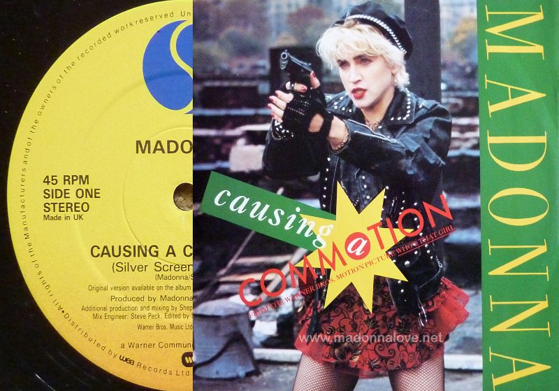 1987 Causing a commotion - Cat.Nr. W 8224 T - UK (Made in UK on label + Runout groove W 8224 T)