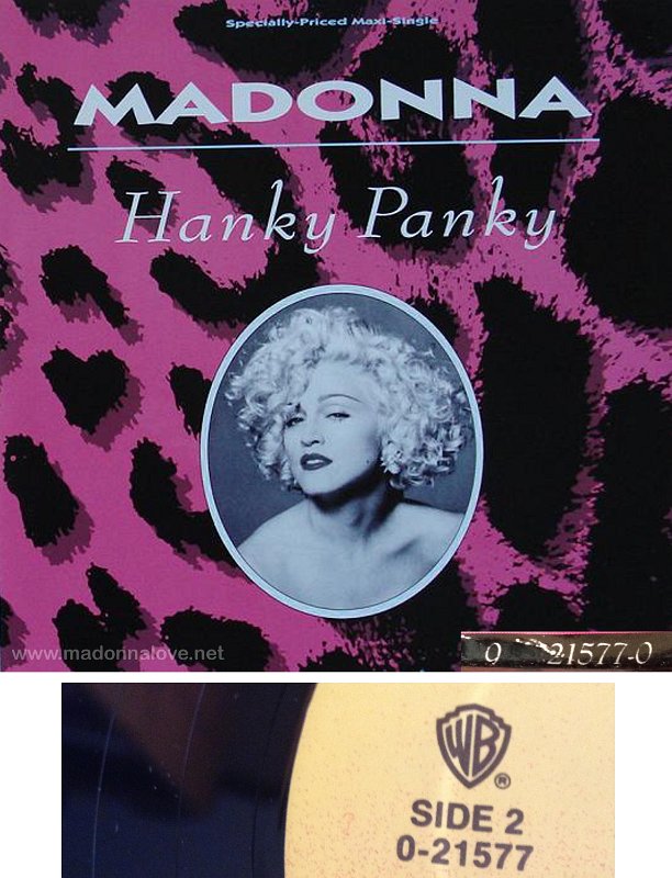 1990 Hanky panky - Cat.Nr. 0-21577 - USA (Cat. Nr. 0-21577 on label vinyl + side)