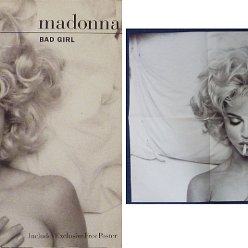 1993 Bad girl - Cat.Nr. W0154T - UK Includes exclusive free poster (Runout groove W 0154 (TW))