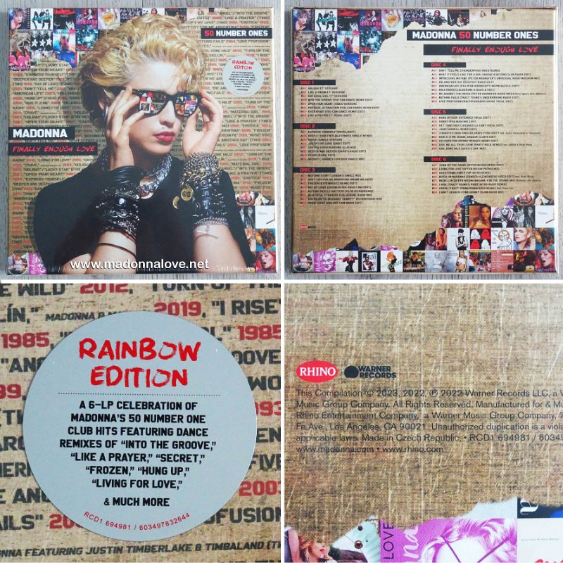 2023 Finally Enough Love 50 Number Ones (Rainbow edition) - Cat Nr RCD1 694981_603497832644 - Czech Republic