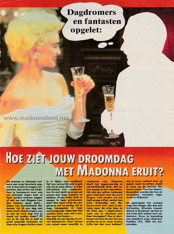 1987 - January - Hitkrant - Holland - Hoe ziet jouw droomdag met Madonna eruit