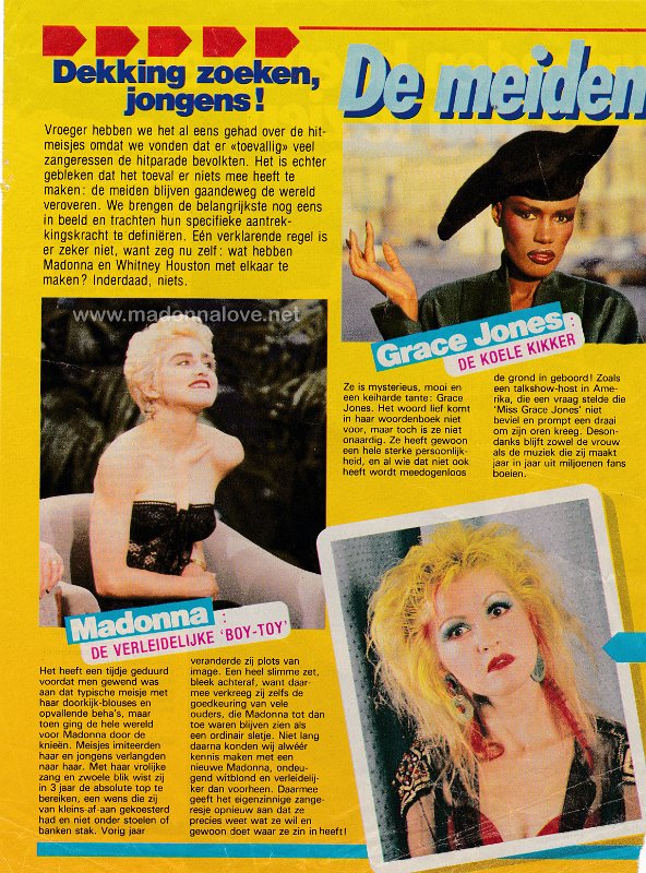 1987 - Unknown month - Hitkrant - Holland - Madonna de verleidelijke toy-boy