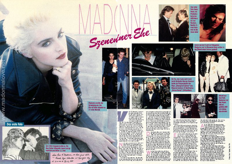 1987 - Unknown month - Unknown magazine - Germany - Madonna Szenen iner ehe