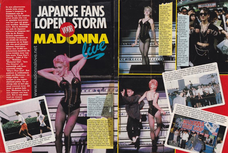 1987 - Unknown month - Unknown magazine - Holland - Japanse fans lopen storm voor Madonna live