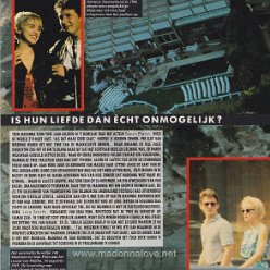 1987 - Unknown month - Unknown magazine - Holland - Madonna jaagt Sean het huis uit!