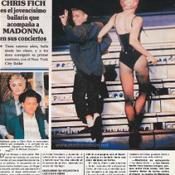 1987 - Unknown month - Unknown magazine - Spain - Chris Fich es el jovencisimo bailarin