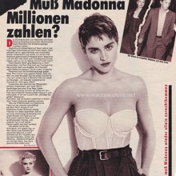 1989 - Unknown month - Bravo - Germany - Muss Madonna millionen zahlen