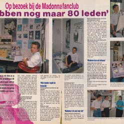 1989 - Unknown month - Hitkrant - Holland - Op bezoek bij de Madonnafanclub