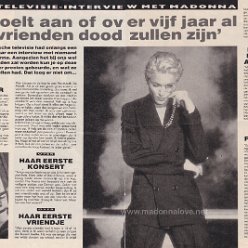 1989 - Unknown month - Unknown magazine - Holland - Het voelt aan of over vijf jaar
