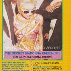 1990 - July - Smash hits - UK - The secret Madonna knees-up!