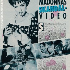 1990 - Unknown month - Popcorn - Germany - Madonnas skandal-video