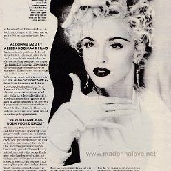 1990 - Unknown month - Popfoto - Holland - Madonna maakt alleen nog maar films