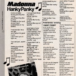 1990 - Unknown month - Top 10 - Holland - Madonna hanky panky