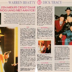1990 - Unknown month - Unknown magazine - Holland - Warren Beatty als Dick Tracy