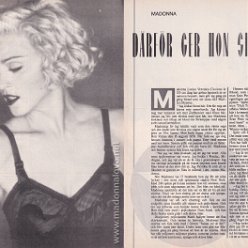 1990 - Unknown month - Unknown magazine - Sweden - Madonna darfor ger hon sig aldrig