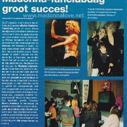 1991 - January - Hitkrant - Holland - Eerste officiele Madonna-fanclubdag groot succes!