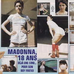 1992 - Unknown month - Salut - France - Madonna 18 ans deja une star pour son boy friend