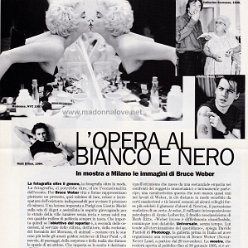 1995 - January-February - Mondo Uomo - Italy - L'opera al bianco e nero