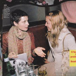 1998 - Unknown month - Unknown magazine - USA - At Naomi's book party in Paris