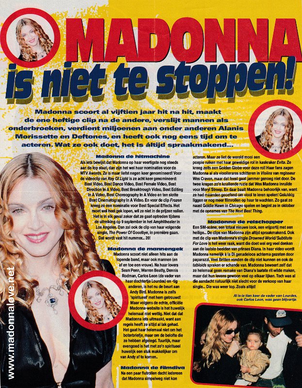 1999 - Unknown month - Break Out - Holland - Madonna is niet te stoppen!