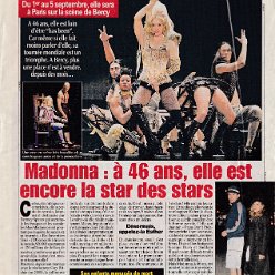 2004 - August-September - Tele-loisirs - France - Madonna a 46 ans elle est encore la star