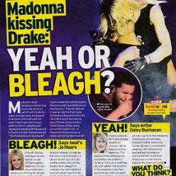 2015 - April - Heatworld - UK - Madonna kissing Drake yeah or bleagh-