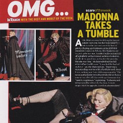2015 - March - Intouch - USA - Madonna takes a tumble