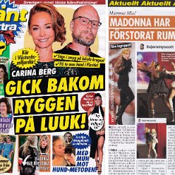 2016 - December - Hant extra - Sweden - Madonna har forstorat rumpan!