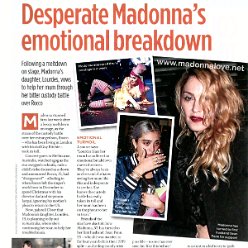 2016 - March - Closer - UK - Desperate Madonna's emotional breakdown
