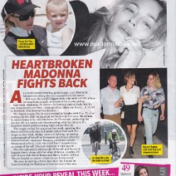 2016 - September - Reveal - UK - Heartbroken Madonna fights back