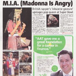 2012 - February - Metro - UK - M.I.A. (Madonna is angry)