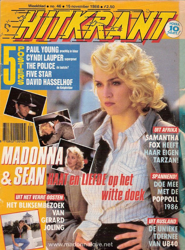 Hitkrant November 1986 - Holland